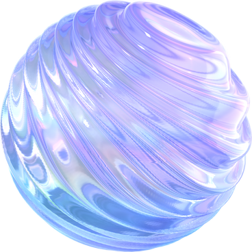 Glass Liquid Swirly Sphere